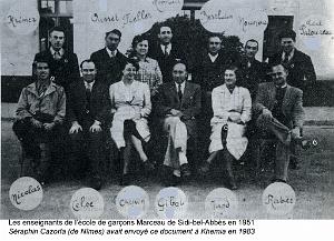 ECOLE MARCEAU 02 LES ENSEIGNANTS 1951